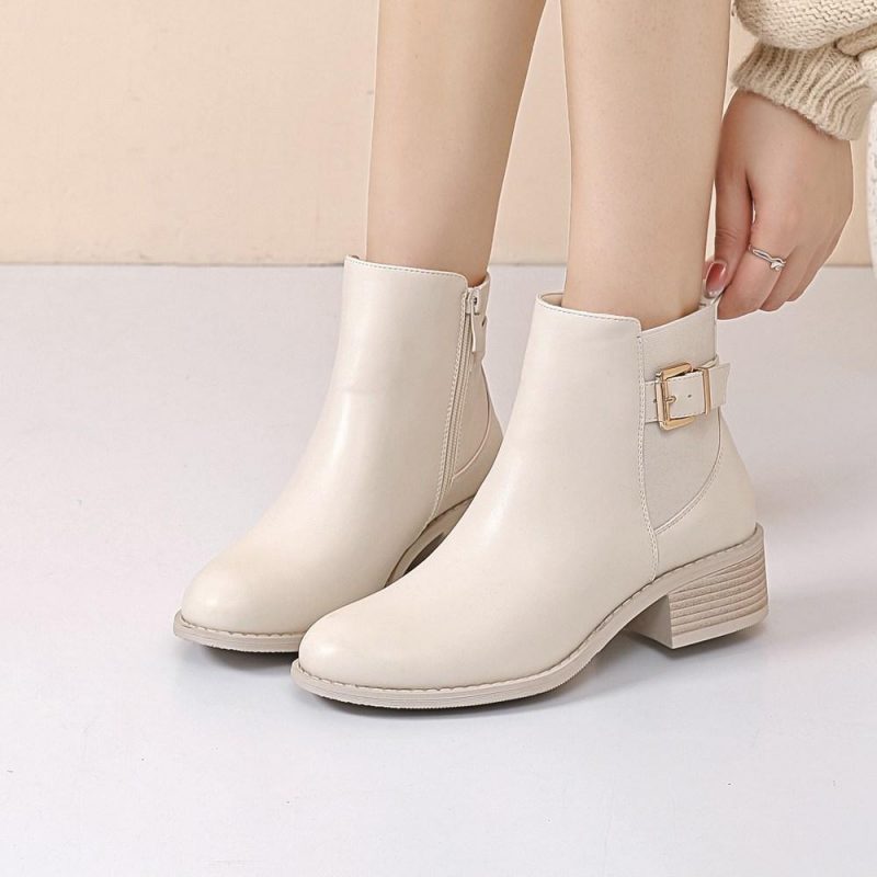 Bottines a talon est à lanière ajustable à talon – Image 5