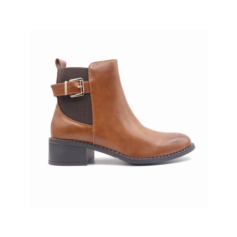 Bottines a talon est à lanière ajustable à talon – Image 6