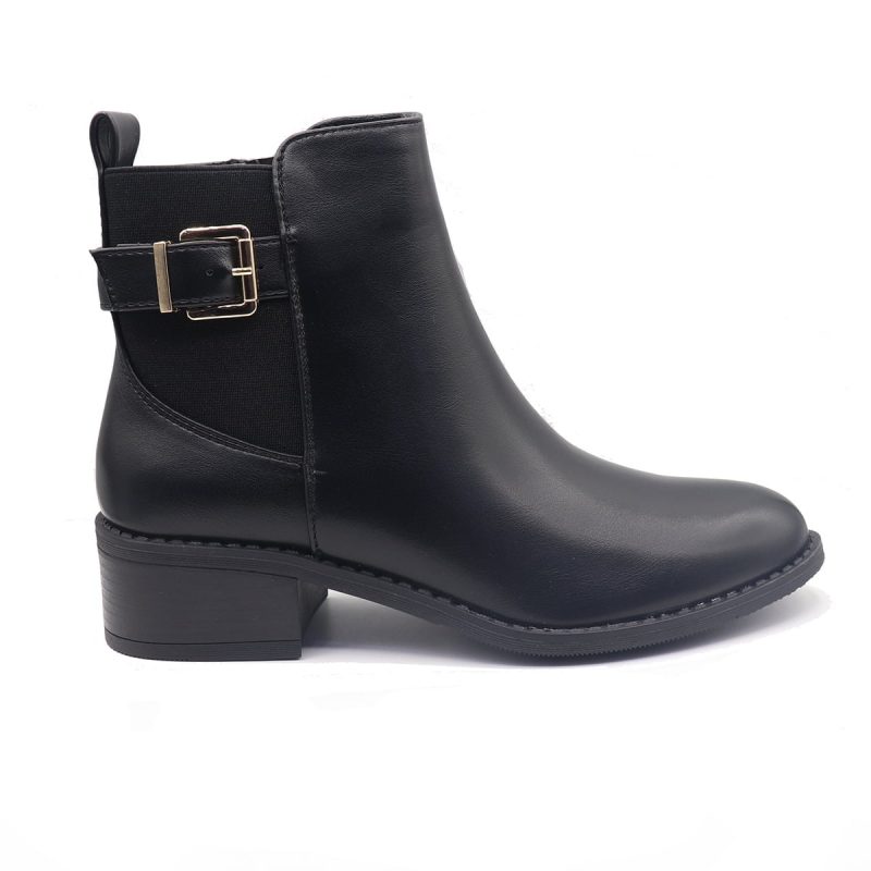 Bottines a talon est à lanière ajustable à talon – Image 4