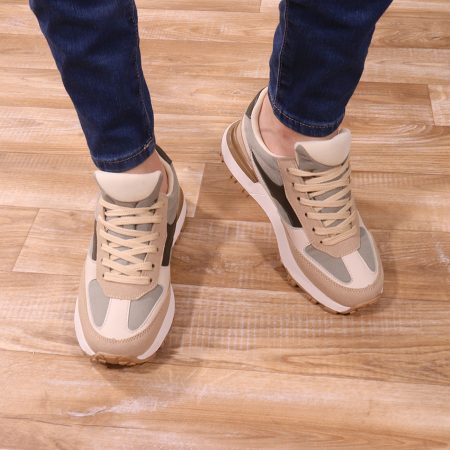 Baskets à lacets avec semelles épaisses