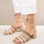 Letizia – Beige Suede Sandals _ ALOHAS