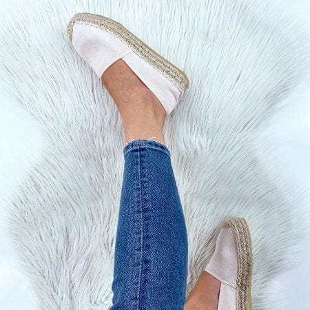 Espadrilles compensées en daim