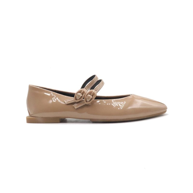 Ballerines plates à double bride et bout carré – Image 4