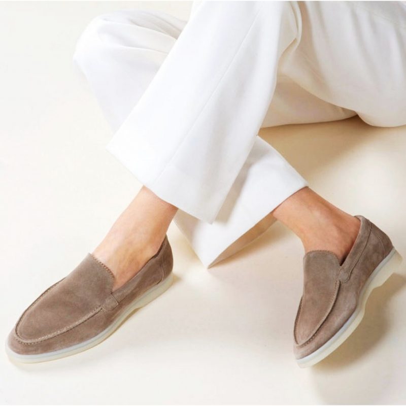 Mocassin en daim à semelle plate – Image 2