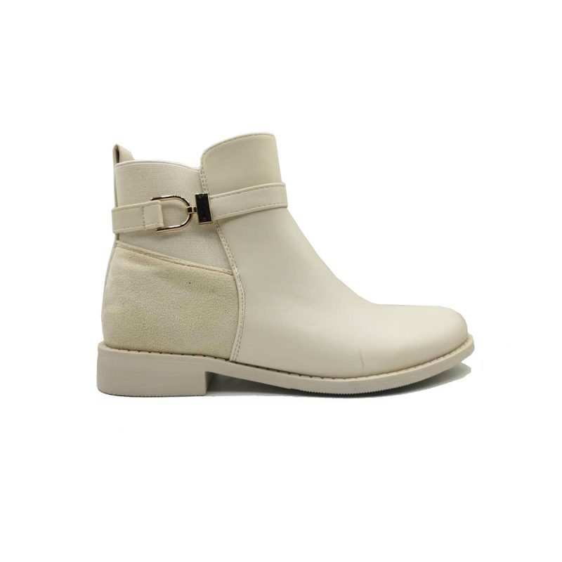 Bottines bi matieres à bride metallique – Image 3
