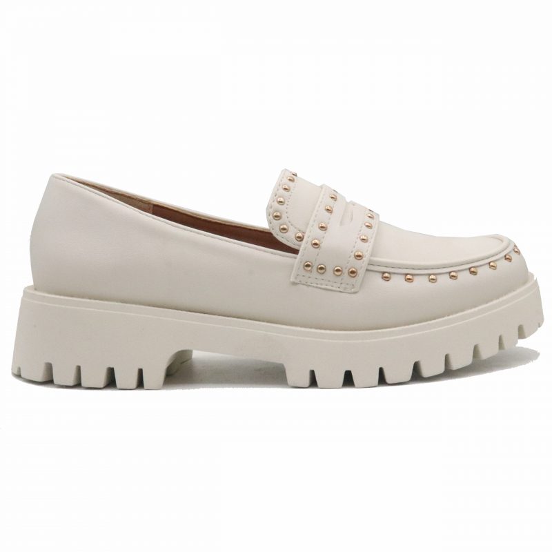 Mocassin avec des clous dorés décoration – Image 3