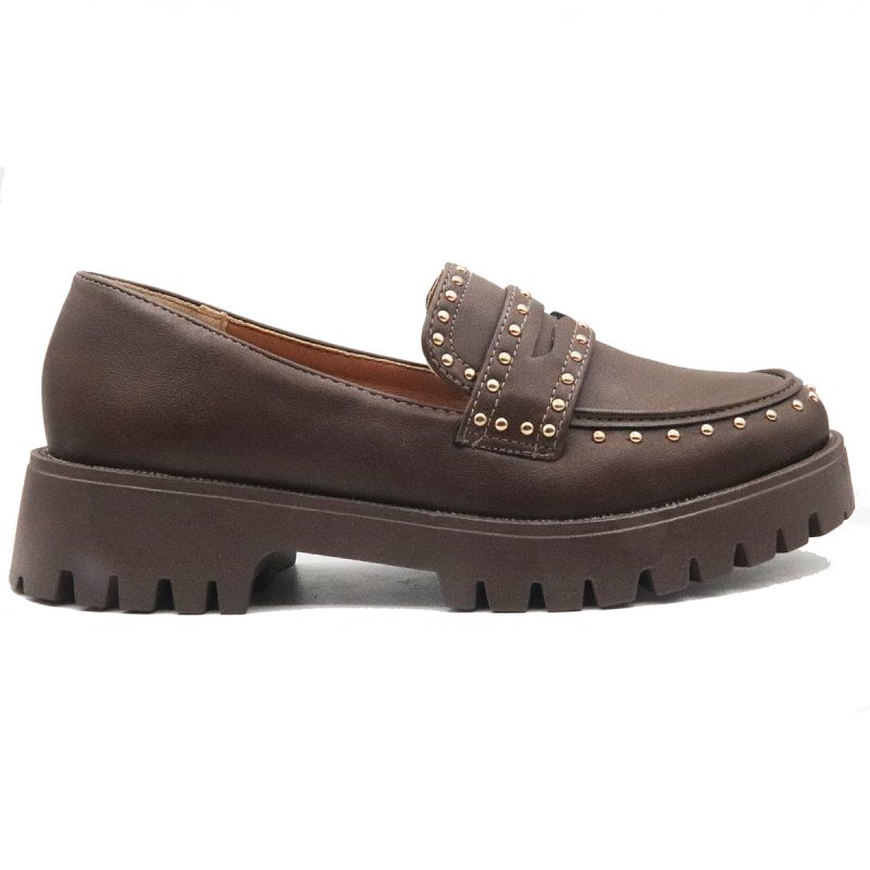 Mocassin avec des clous dorés décoration – Image 2