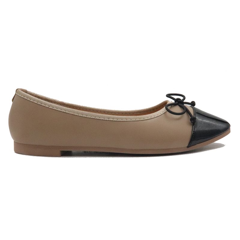 Ballerines classiques  avec un devant rond et nœud – Image 4