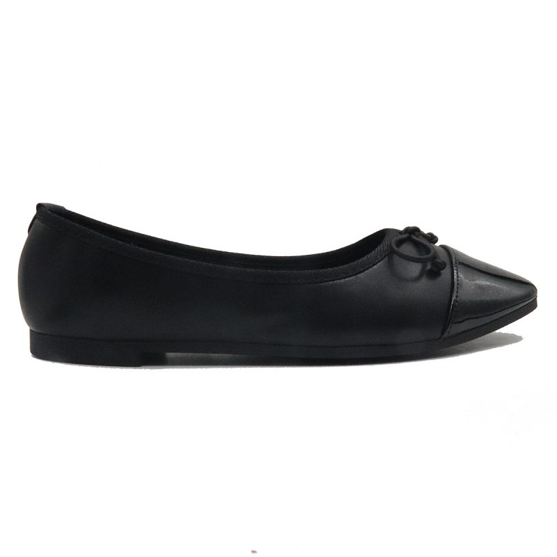 Ballerines classiques  avec un devant rond et nœud – Image 3