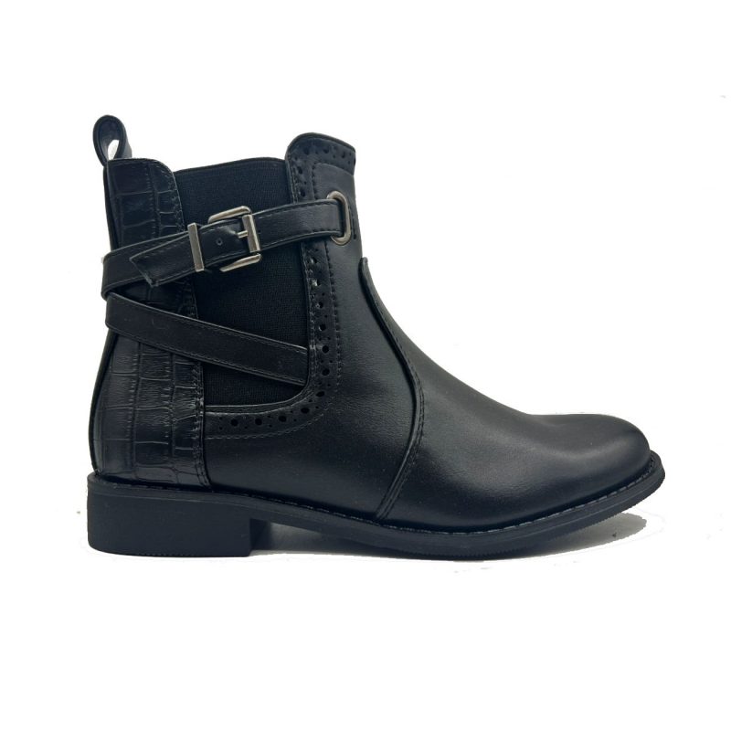 Bottines basses avec un effet croco – Image 2