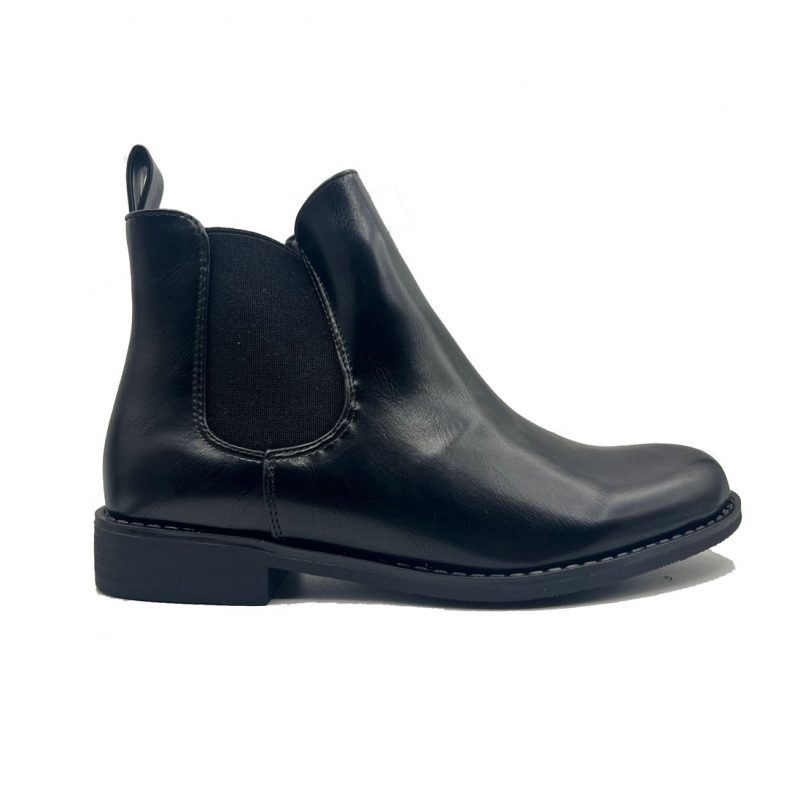 Bottines élastique à talon bas élastique et bout rond – Image 2