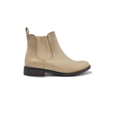 Bottines élastique à talon bas élastique et bout rond