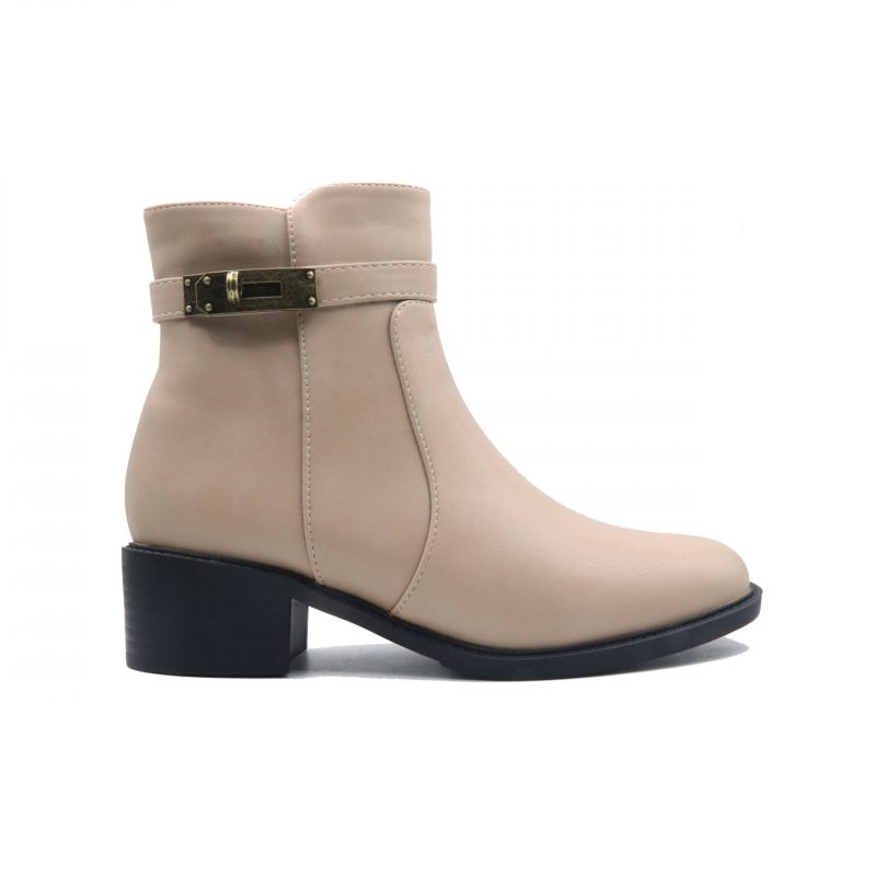 Bottines avec une sangle décorative et une boucle autour de la cheville – Image 2