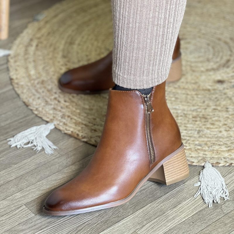 Bottines modernes avec fermeture zippée apparente – Image 2
