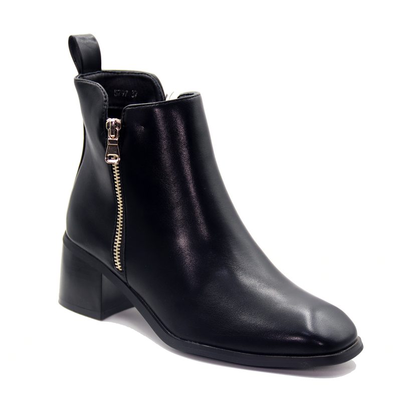 Bottines modernes avec fermeture zippée apparente – Image 5