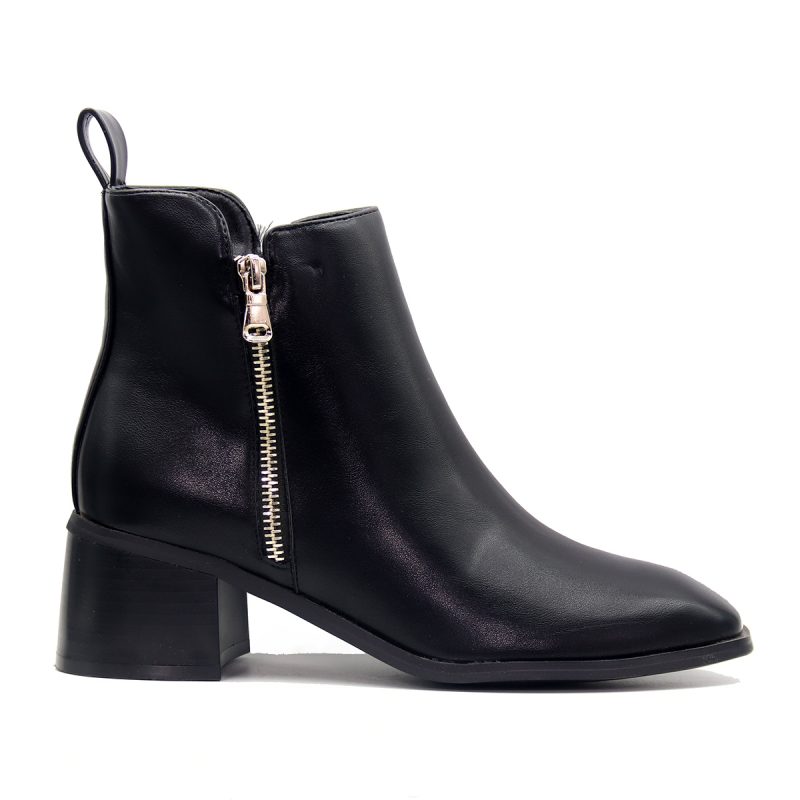 Bottines modernes avec fermeture zippée apparente – Image 7