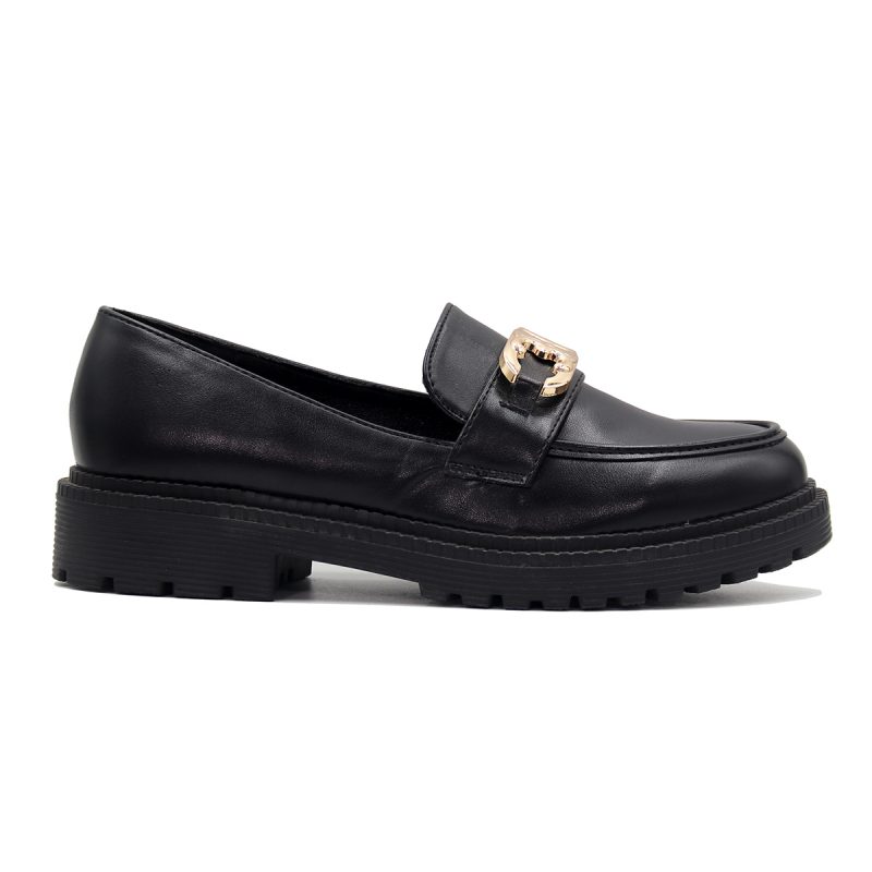 Mocassins à semelle épaisse avec boucle décorative – Image 3