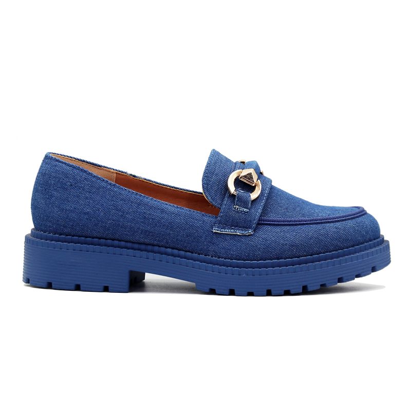 Mocassin tendance avec semelle crantée et ornement métallique élégant – Image 6
