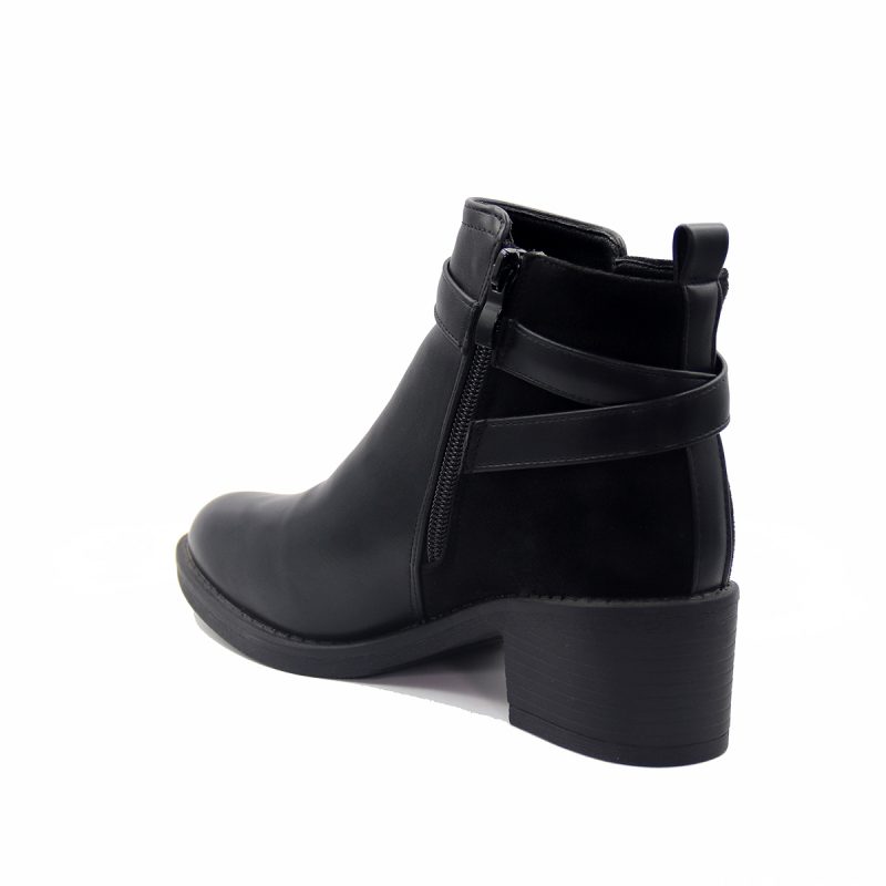Bottines élégantes avec talon et sangle métallique – Image 3