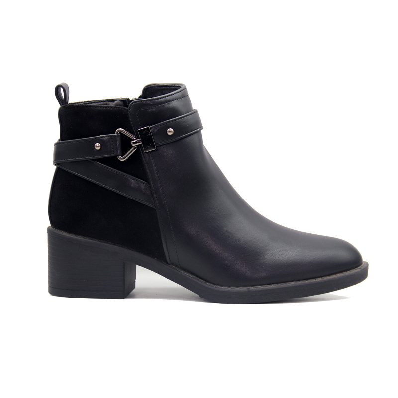 Bottines élégantes avec talon et sangle métallique – Image 4