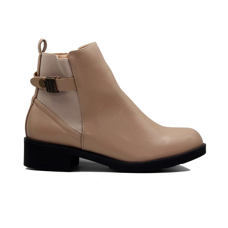 Bottines avec talon bas et détail métallique moderne – Image 2