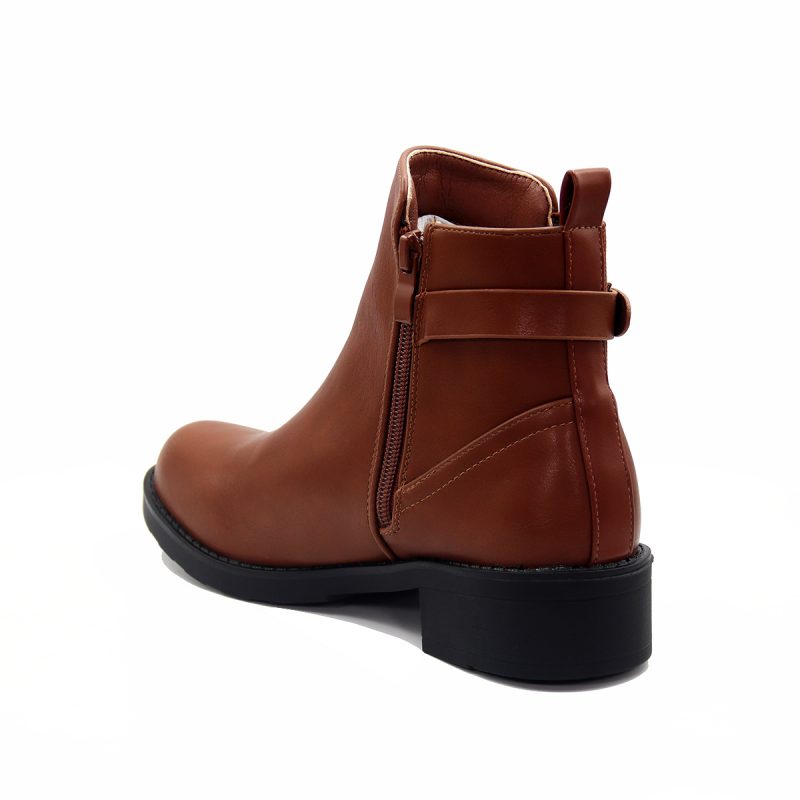 Bottines avec talon bas et détail métallique moderne – Image 5