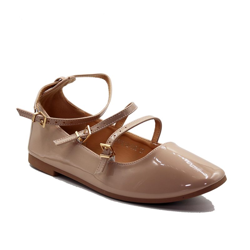 Ballerines élégantes à brides et détails dorés – Image 3