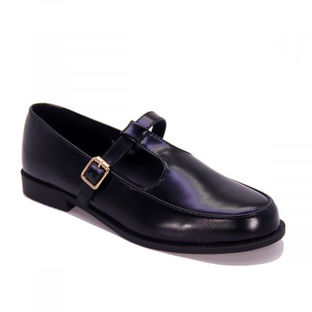 Mocassin verni avec bride réglable