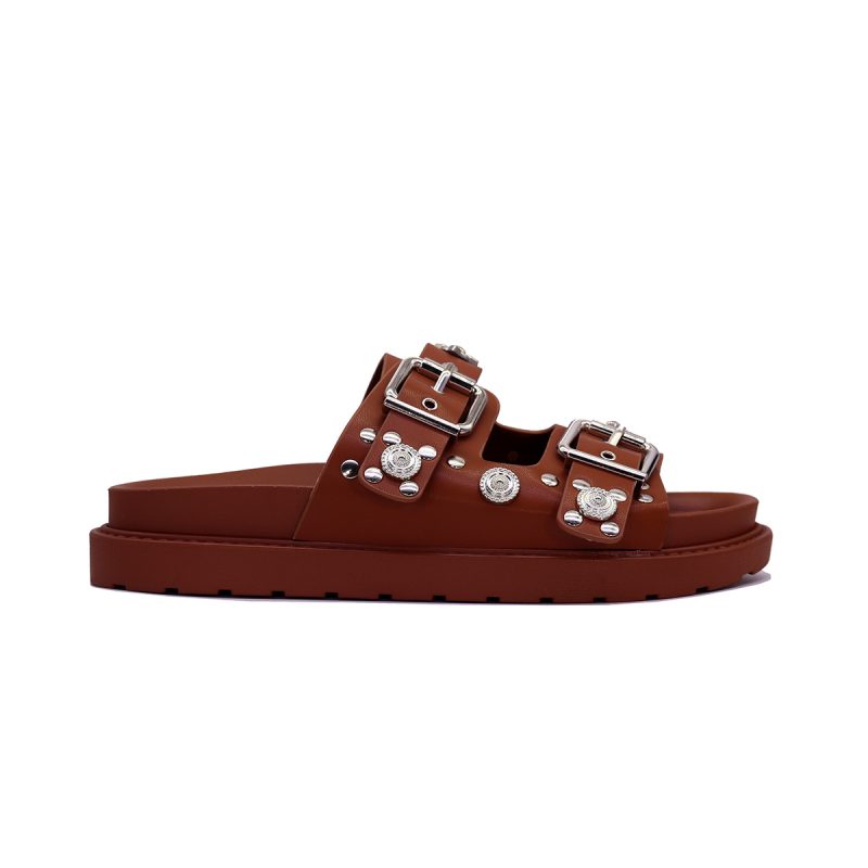 Mules à double boucle et détails métalliques – Image 2