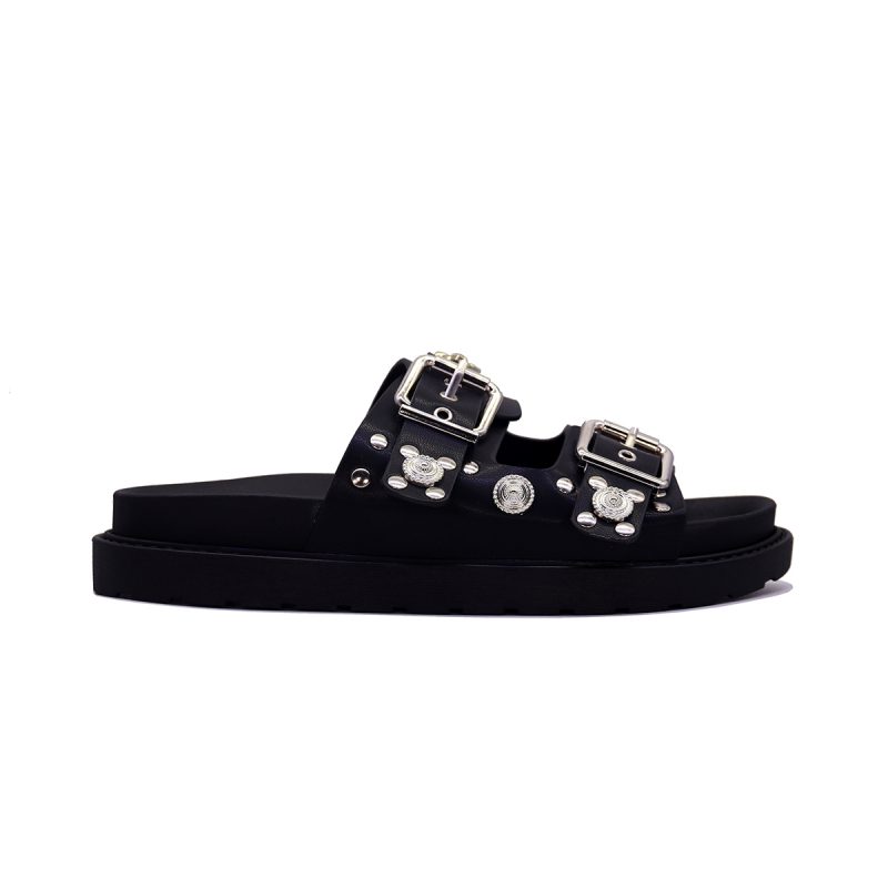 Mules à double boucle et détails métalliques – Image 3