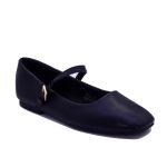 Ballerines vernies à bride fine et boucle dorée