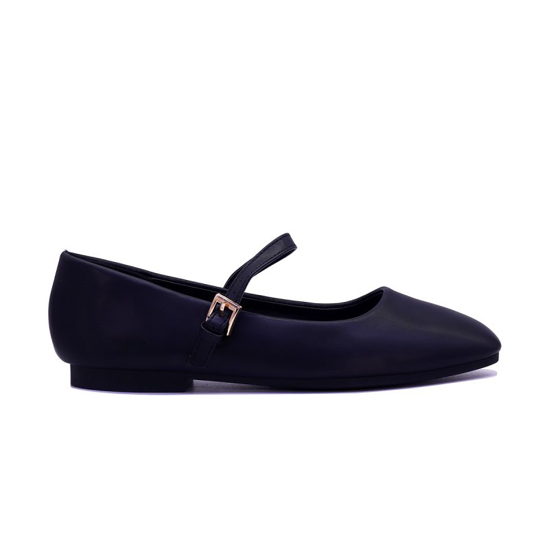 Ballerines vernies à bride fine et boucle dorée – Image 6