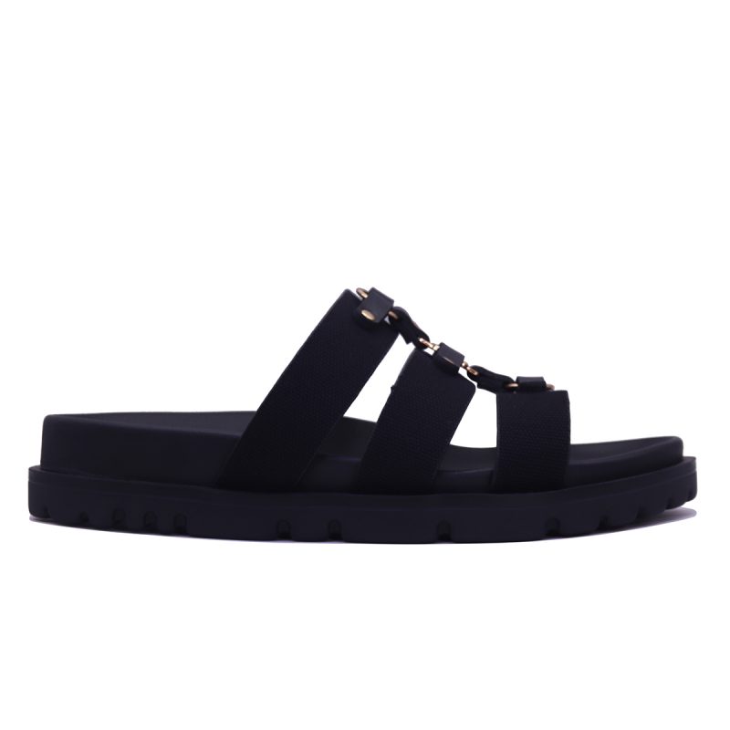 Mules à brides croisées avec semelle épaisse et détails métalliques – Image 2