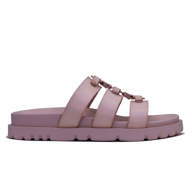 Mules à brides croisées avec semelle épaisse et détails métalliques – Image 4