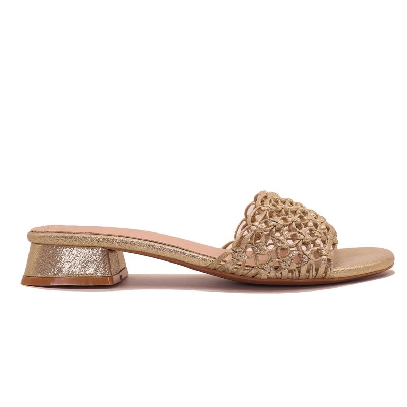 Mule à talon carré avec bride tressée effet filet – Image 7