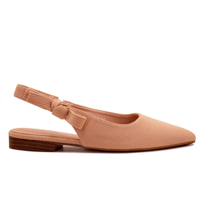 Ballerine slingback à bout pointu et nœud latéral – Image 2