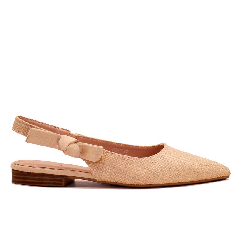 Ballerine slingback à bout pointu et nœud latéral – Image 3