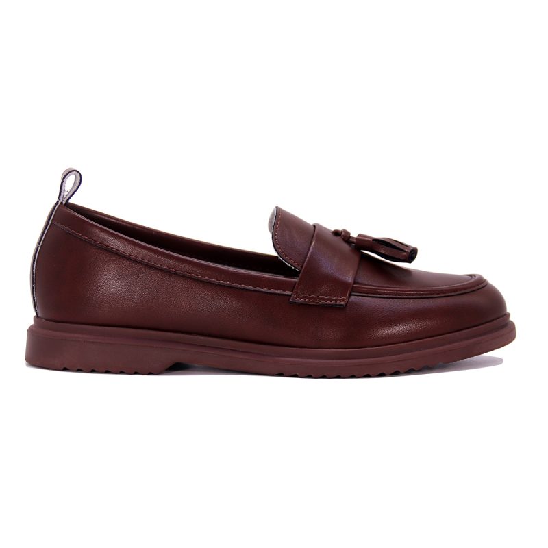 Mocassin à semelle souple avec pompons décoratifs – Image 2