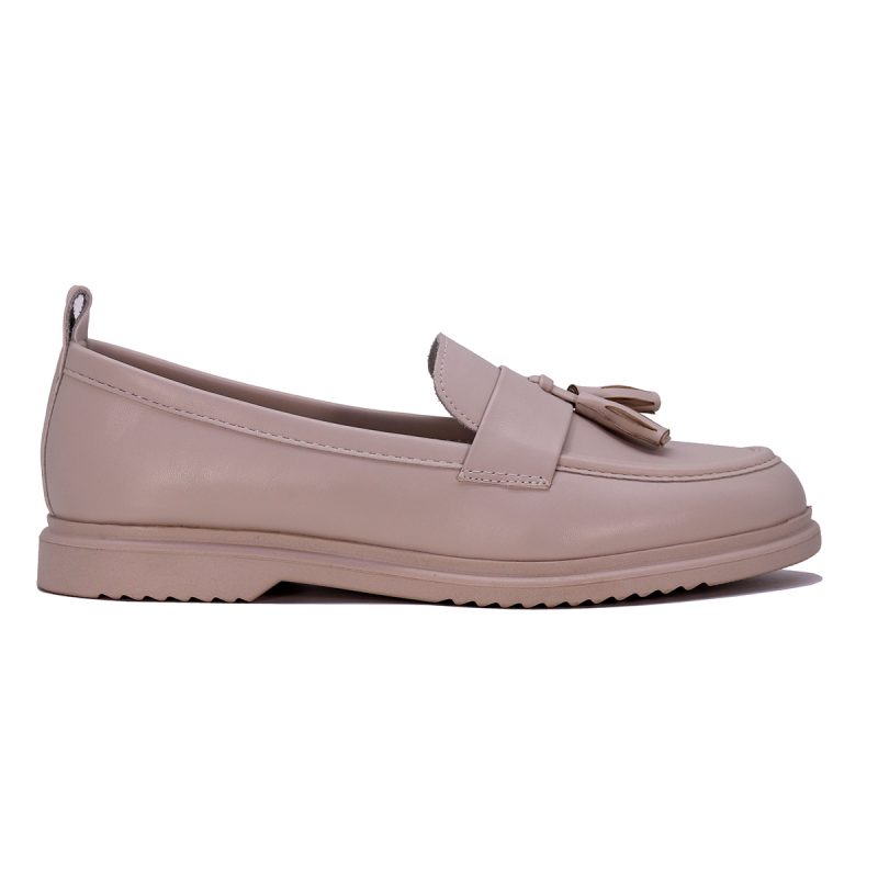 Mocassin à semelle souple avec pompons décoratifs – Image 3