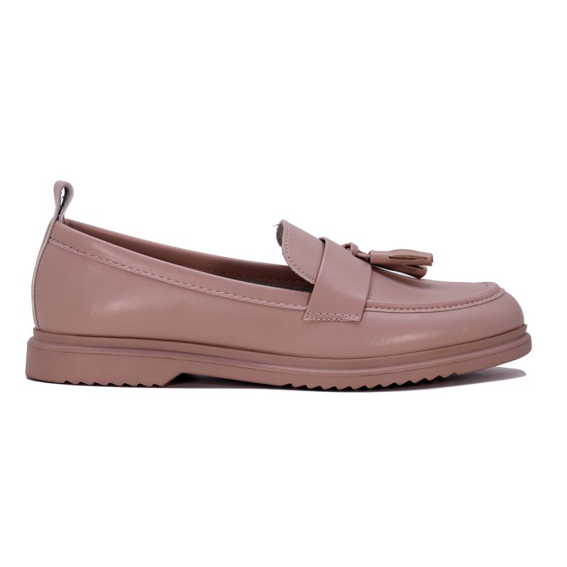 Mocassin à semelle souple avec pompons décoratifs – Image 5