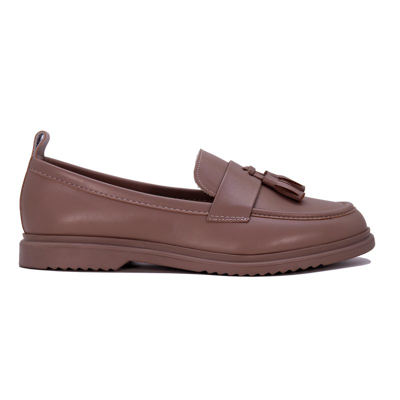Mocassin à semelle souple avec pompons décoratifs – Image 6