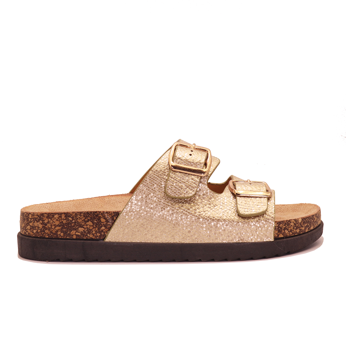 Mule confort à double boucle – Semelle ergonomique liège – Image 2