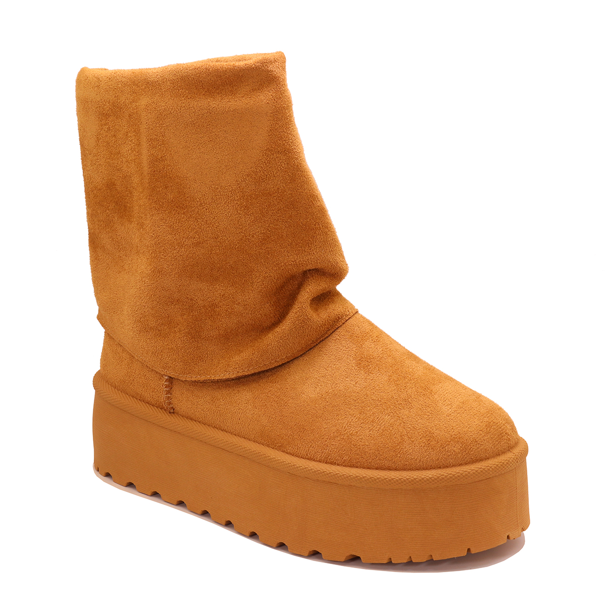 Bottines fourrées à plateforme façon UGG
