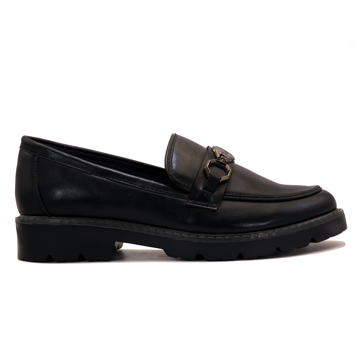 Mocassin à Semelle Crantée et Ornement Métallique – Image 3