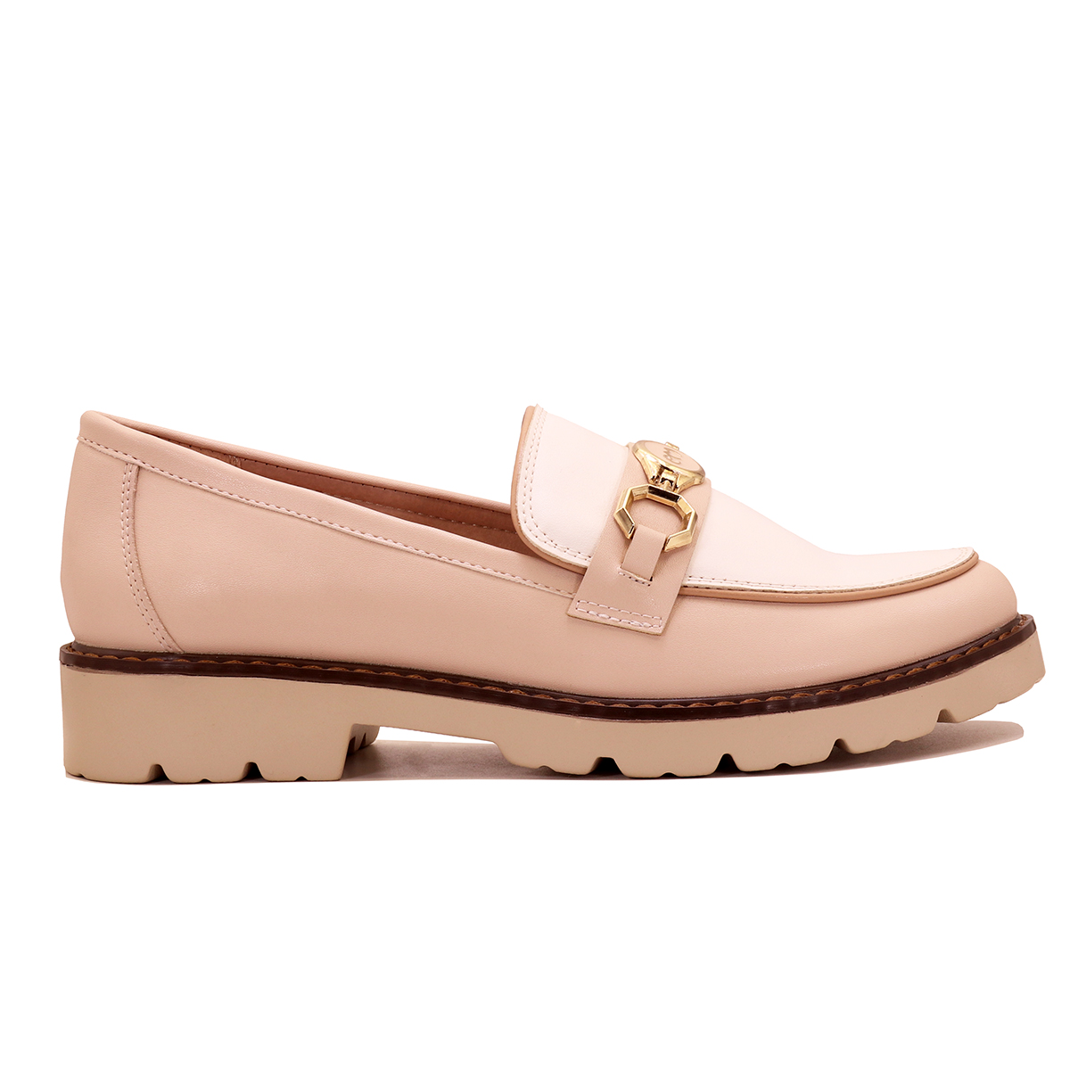 Mocassin à Semelle Crantée et Ornement Métallique – Image 4