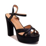 Sandale plateforme à talon bloc