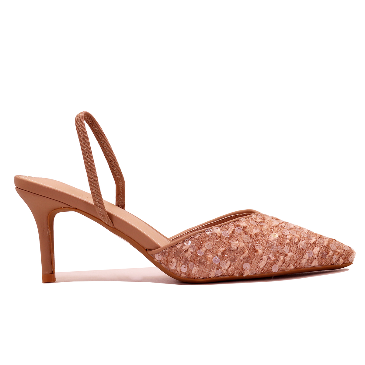 Escarpin Slingback à Talon Fin et Finition Texturée – Image 4